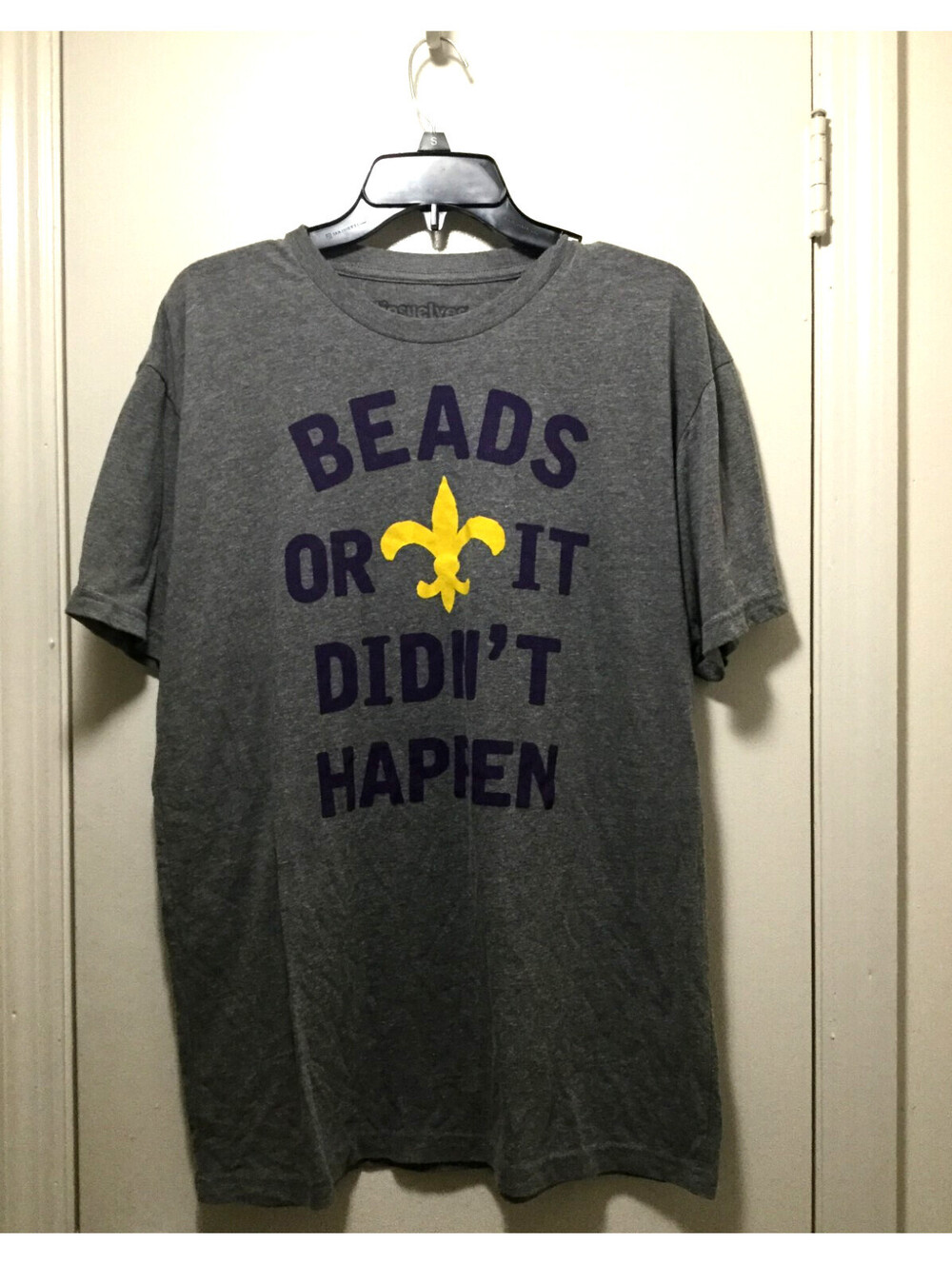 Extra Large Beads Or It Didn't Happen -LSU Colors Mardi Gra